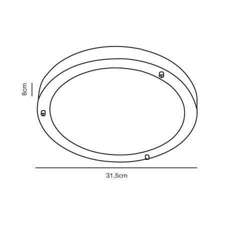 Plafonnier pour bains Ancona Maxi