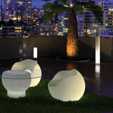 Lampe avec piédestal TUBO haute (d'extérieur)