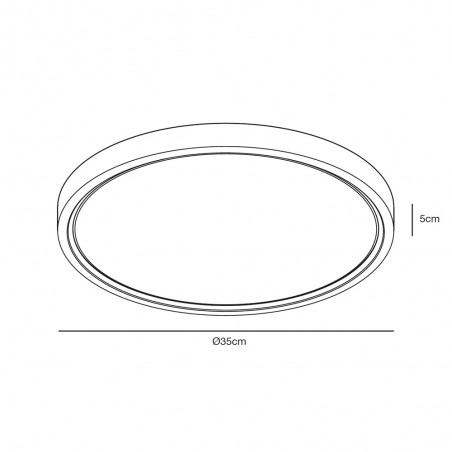 Plafonnier á LED pour bains Noxy (17W)