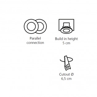 Downlight á LED Elkton 8 (5.5W)