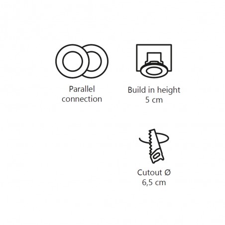 Downlight á LED Elkton 8 (5.5W)