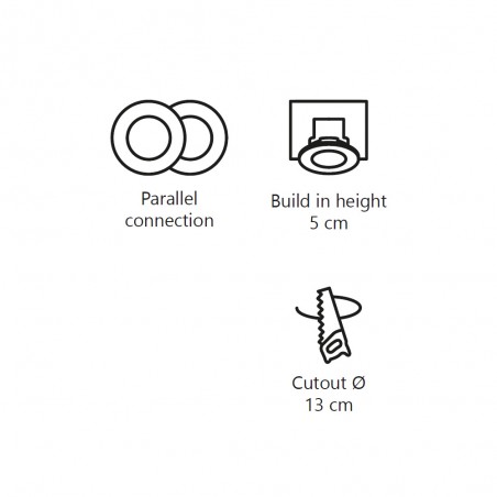 Downlight á LED Elkton 14 (12W)