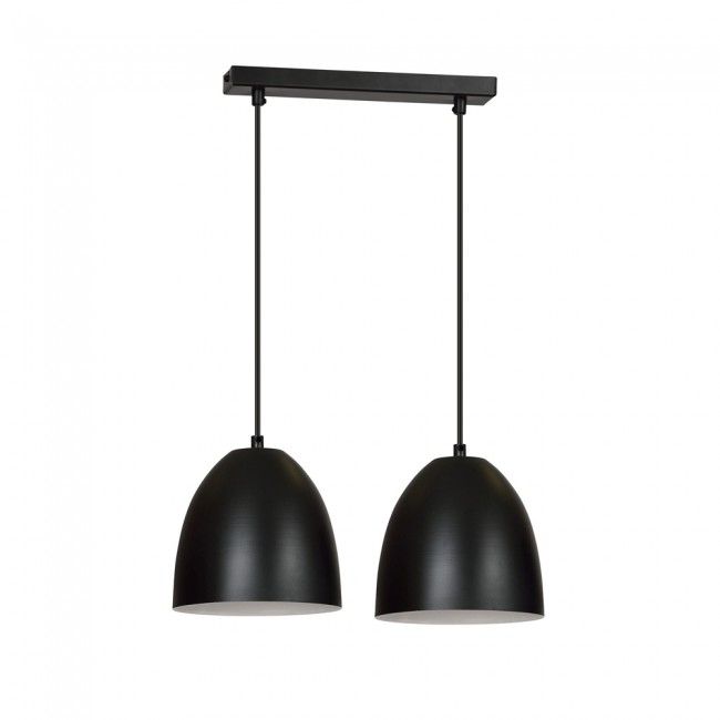 Regletté de plafond Jonix Noir (2 lumieres)