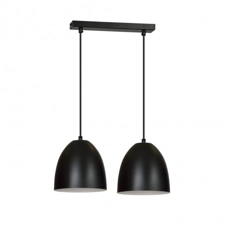 Regletté de plafond Jonix Noir (2 lumieres)