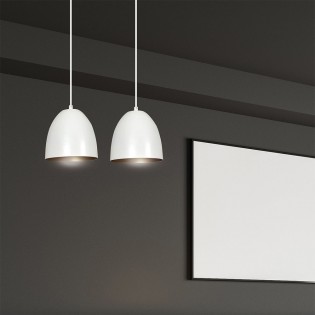 Regletté de plafond Jonix Blanc/Or (2 lumieres)
