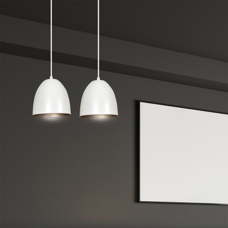 Regletté de plafond Jonix Blanc/Or (2 lumieres)