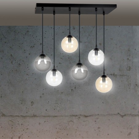 Regletté de plafond Sagan Mix (6 lumieres)