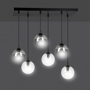 Regletté de plafond Sagan Mix II (6 lumieres)