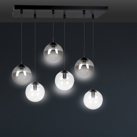 Regletté de plafond Sagan Mix II (6 lumieres)
