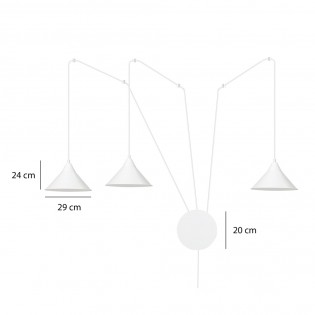 Applique Murale Cerremo Blanc (3 lumieres)