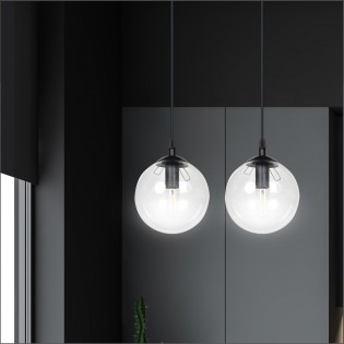 Regletté de plafond Sagan Transparent (2 lumieres)