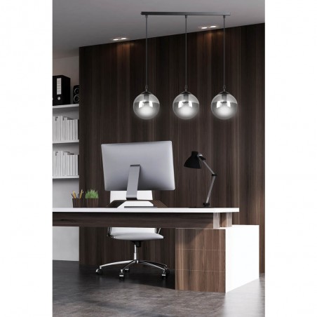 Regletté de plafond Sagan Graphite (3 lumieres)