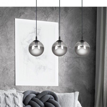 Regletté de plafond Sagan Graphite (3 lumieres)