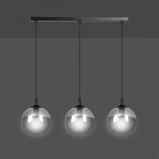 Regletté de plafond Sagan Graphite (3 lumieres)
