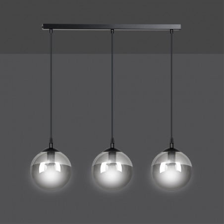 Regletté de plafond Sagan Graphite (3 lumieres)