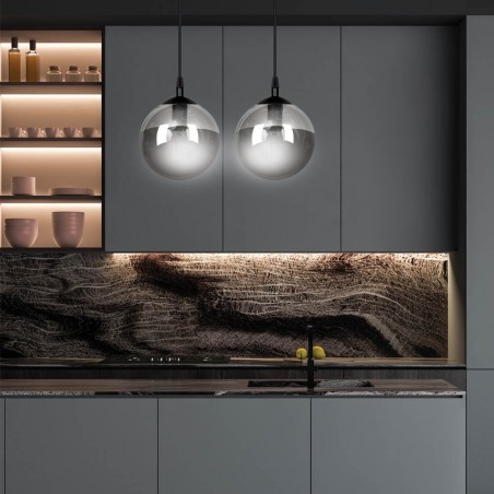 Regletté de plafond Sagan Graphite (2 lumieres)