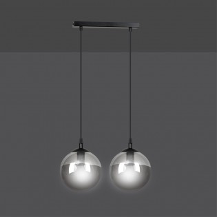Regletté de plafond Sagan Graphite (2 lumieres)