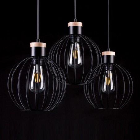 Lampe de plafond Antilla Noir