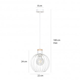 Lampe de plafond Antilla Blanc