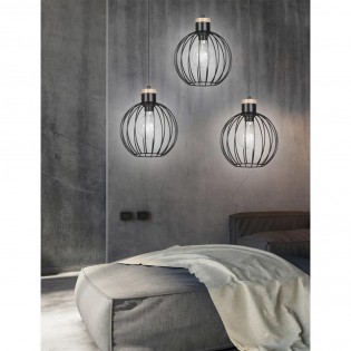 Regletté de plafond Antilla Noir (3 lumieres)