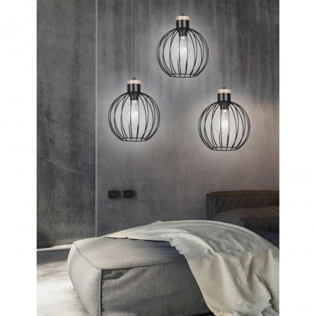 Regletté de plafond Antilla Noir (3 lumieres)