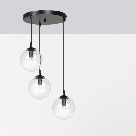 Lampe de suspension Sagan Transparent (3 lumieres)