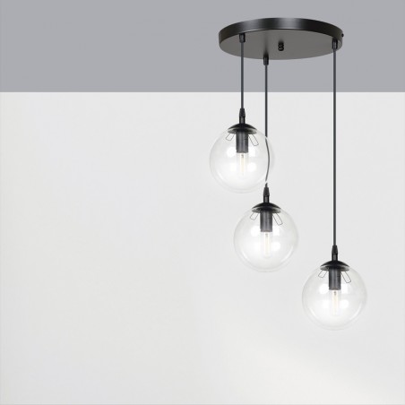 Lampe de suspension Sagan Transparent (3 lumieres)