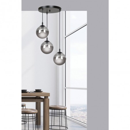 Lampe de suspension Sagan Graphite (3 lumieres)
