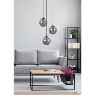 Lampe de suspension Sagan Graphite (3 lumieres)
