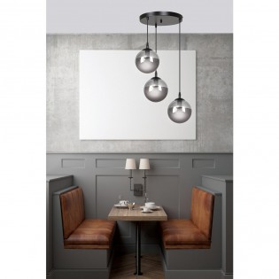 Lampe de suspension Sagan Graphite (3 lumieres)