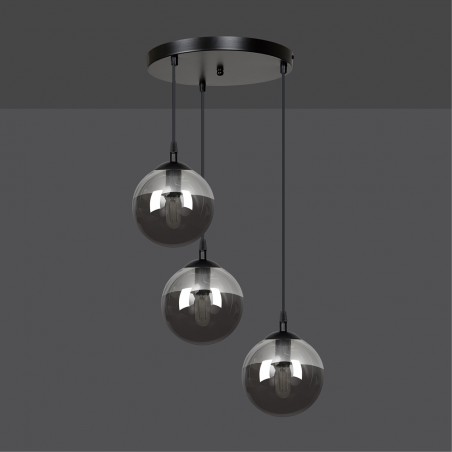 Lampe de suspension Sagan Graphite (3 lumieres)