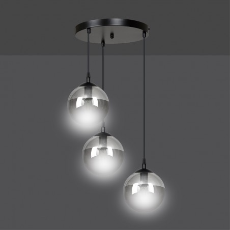 Lampe de suspension Sagan Graphite (3 lumieres)