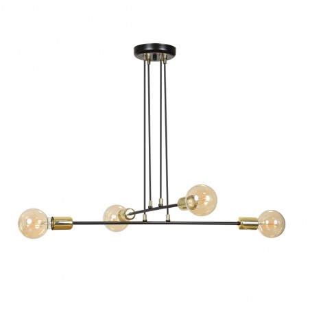 Lampe de plafond Sives Noir (4 lumieres)