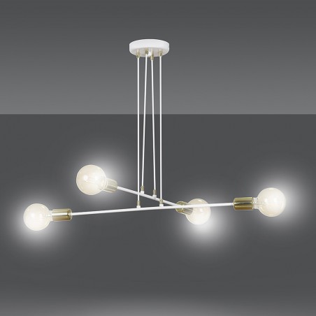 Lampe de plafond Sives Blanc (4 lumieres)