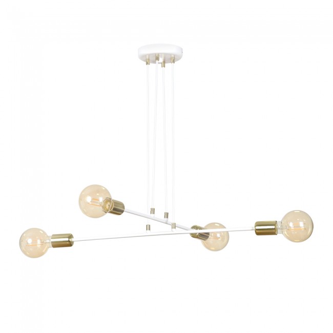 Lampe de plafond Sives Blanc (4 lumieres)