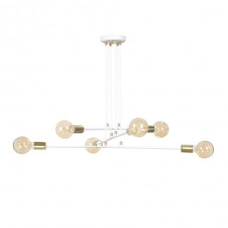 Lampe de plafond Sives Blanc (6 lumieres)