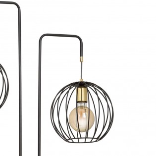 Lampadaire Balora Noir (2 lumieres)