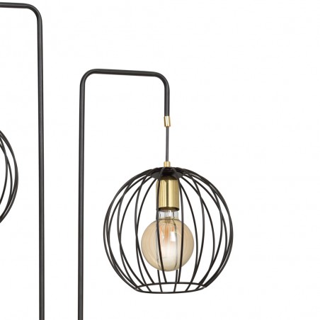 Lampadaire Balora Noir (2 lumieres)