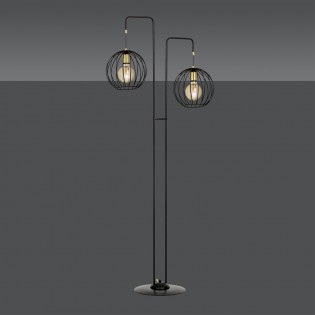 Lampadaire Balora Noir (2 lumieres)