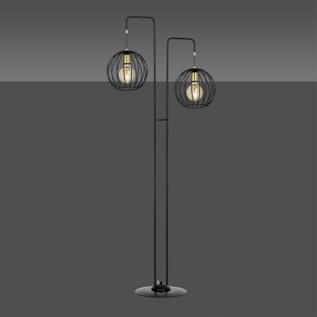 Lampadaire Balora Noir (2 lumieres)