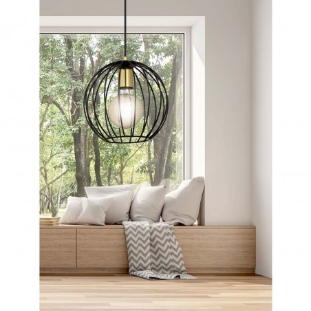 Lampe de plafond Balora Noir