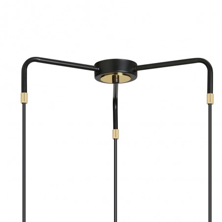 Lampe de suspension Balora Noir (3 lumieres)
