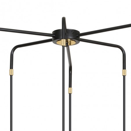 Lampe de suspension Balora Noir (6 lumieres)