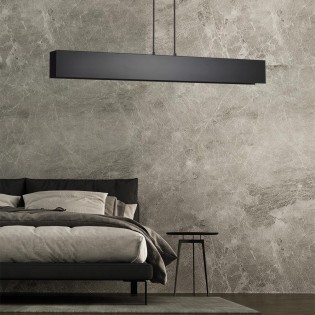 Lampe de plafond Tarlen Noir (4 lumieres)