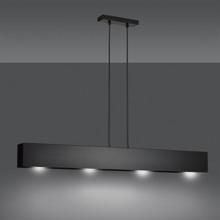Lampe de plafond Tarlen Noir (4 lumieres)