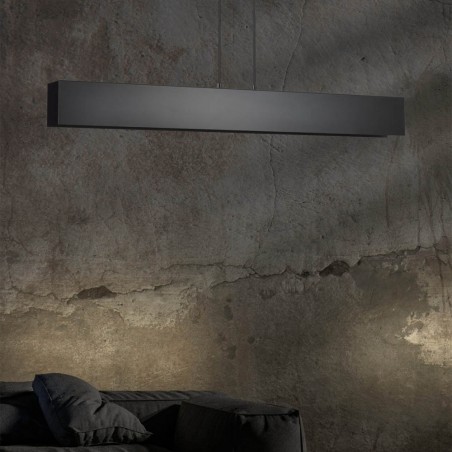 Lampe de plafond Tarlen Noir (4 lumieres)