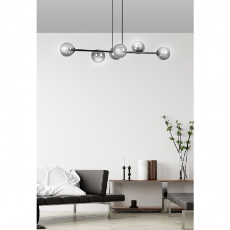 Lampe de plafond Palma Graphite (6 lumieres)