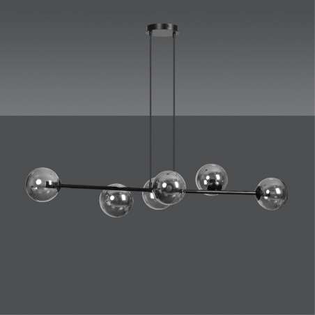 Lampe de plafond Palma Graphite (6 lumieres)