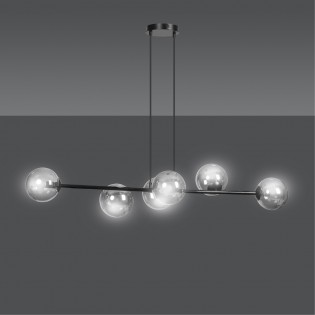 Lampe de plafond Palma Graphite (6 lumieres)
