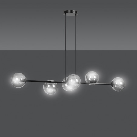 Lampe de plafond Palma Graphite (6 lumieres)